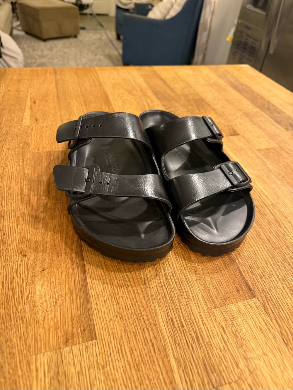 Birkenstock Black Two-Buckle EVA Slides - Picture 5 of 6